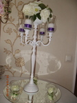Свадебные декорации - Kerzenständer 60cm in weiß ohne 